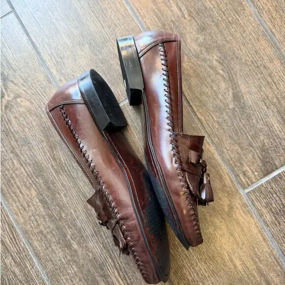 GH Bass Brompton tassel brown loafer 9M - Picture 2 of 9